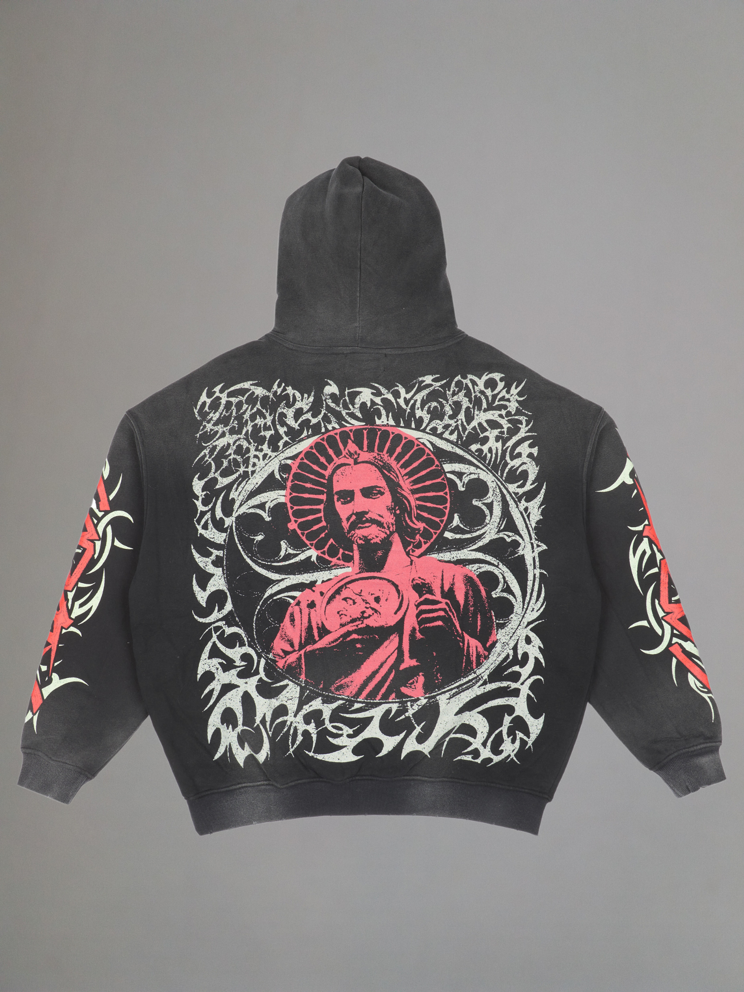 EXCLUSIVE CLUB x RANCHO HUMILDE BLACK/RED HOODIE