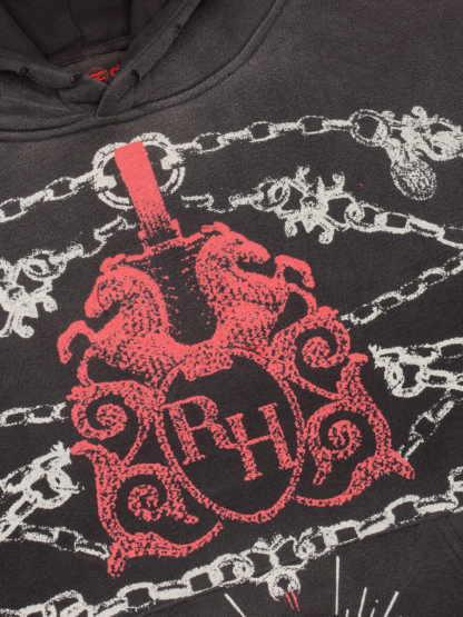 EXCLUSIVE CLUB x RANCHO HUMILDE BLACK/RED HOODIE