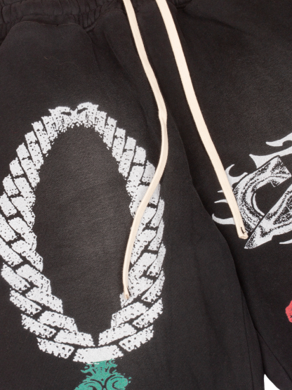 EXCLUSIVE CLUB x RANCHO HUMILDE BLACK/MEXICO COLORS SWEATS