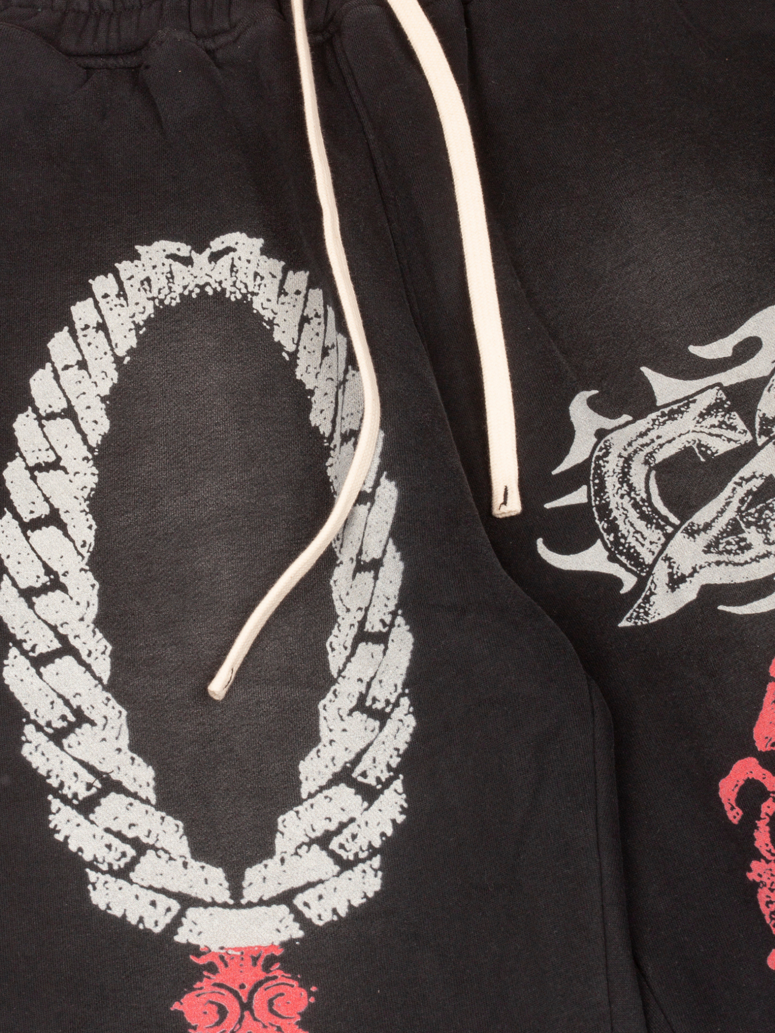 EXCLUSIVE CLUB x RANCHO HUMILDE BLACK/RED SWEATS