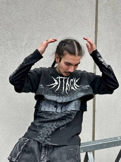 "Attack" Long-sleeve