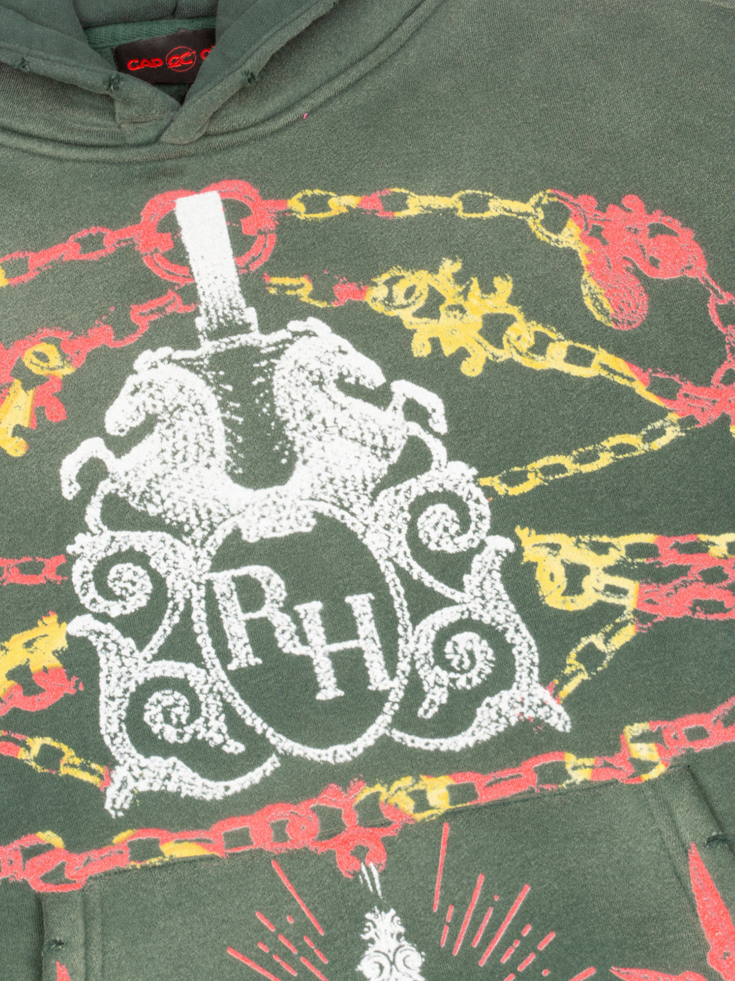 EXCLUSIVE CLUB x RANCHO HUMILDE GREEN HOODIE