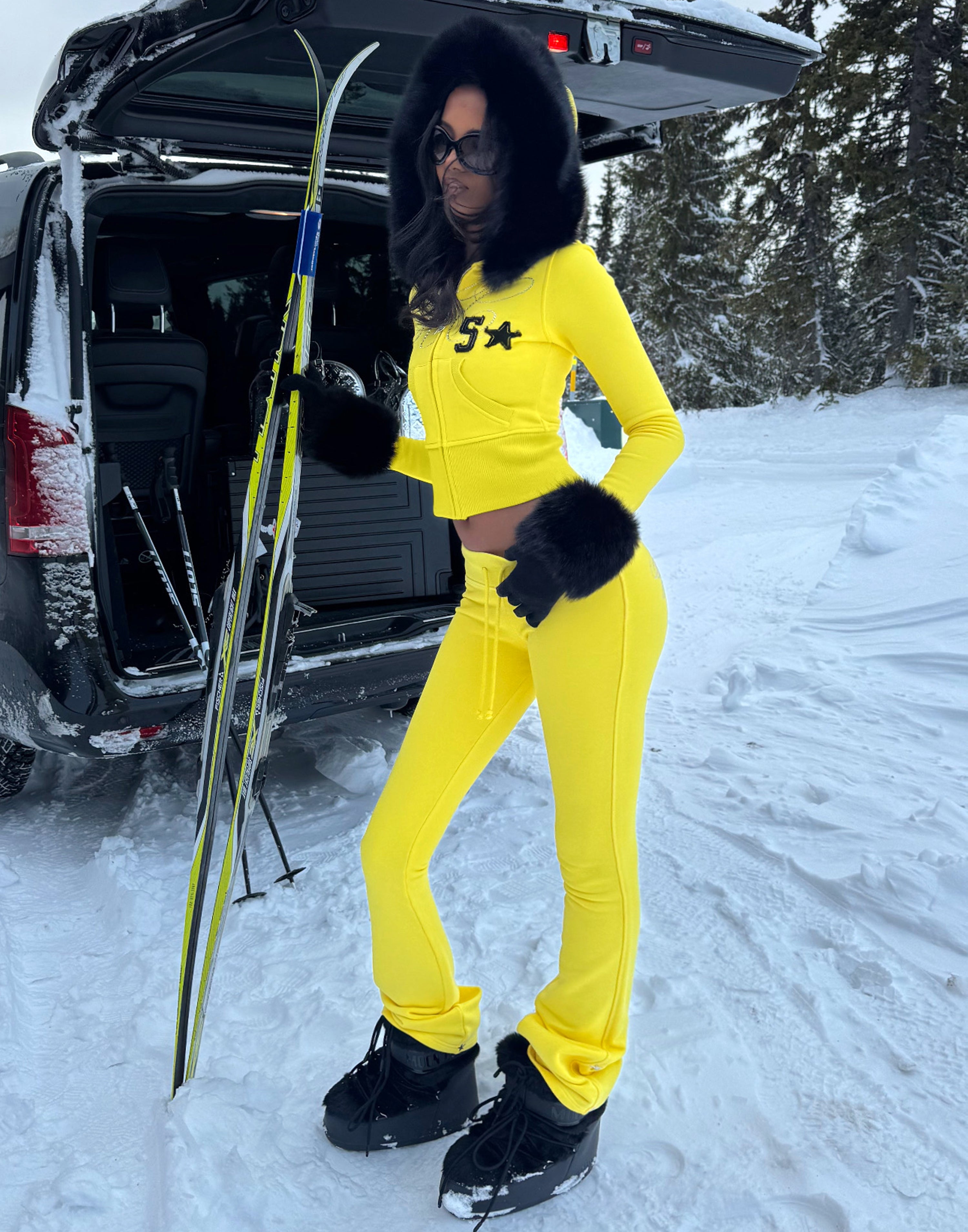 Nebula Blazing Yellow Zip Hoodie