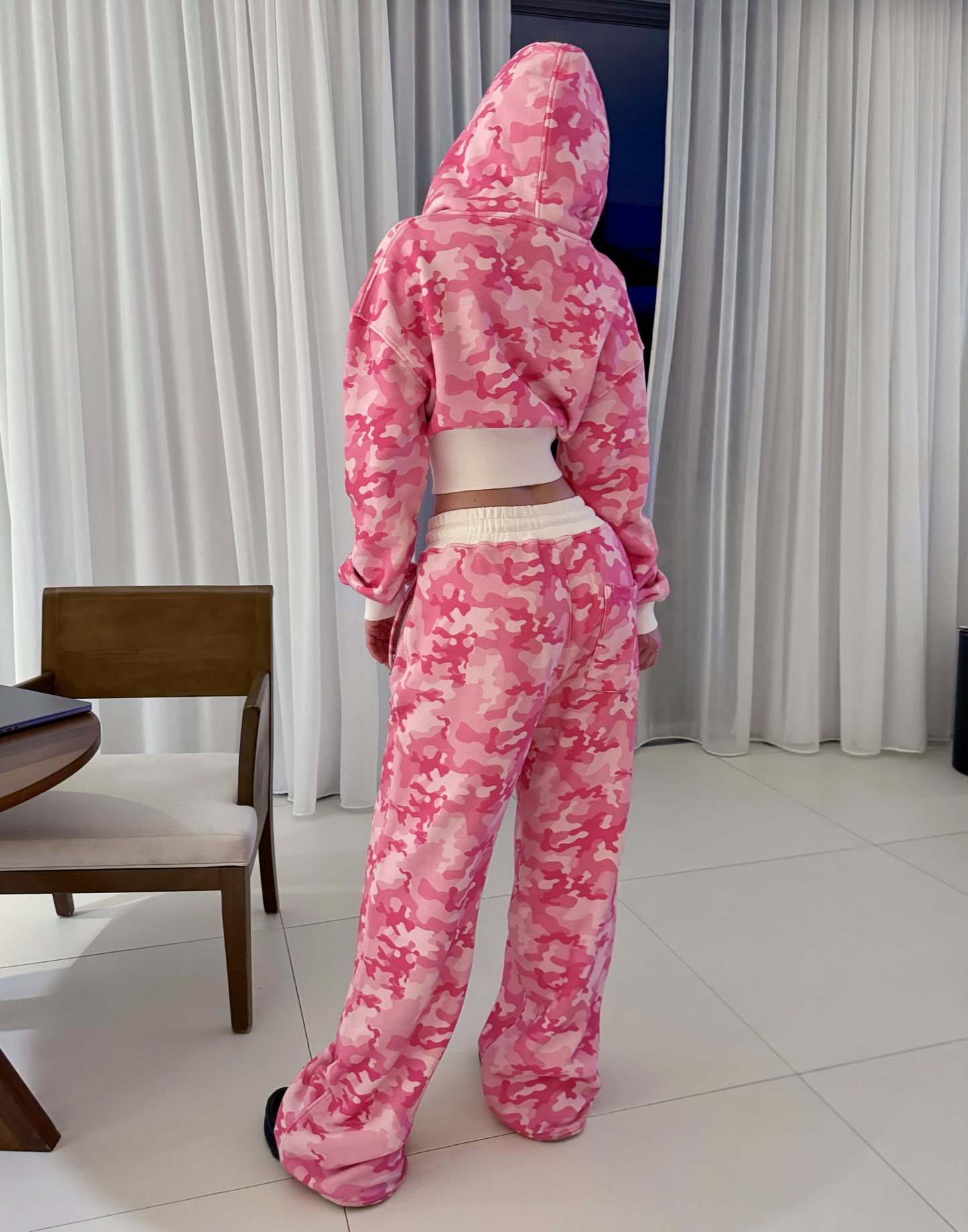 Pink Camo Baggy Sweatpants