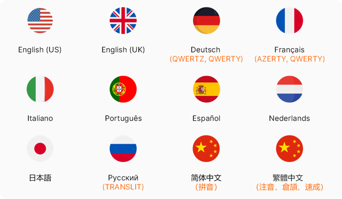 Multiple Language Input