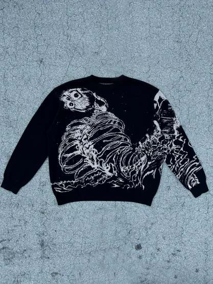 "Rumbling" Knit Black