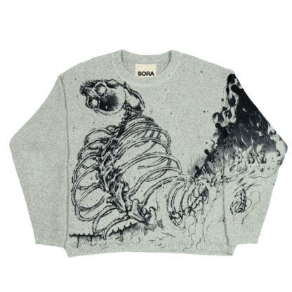 "Rumbling" Knit Gray