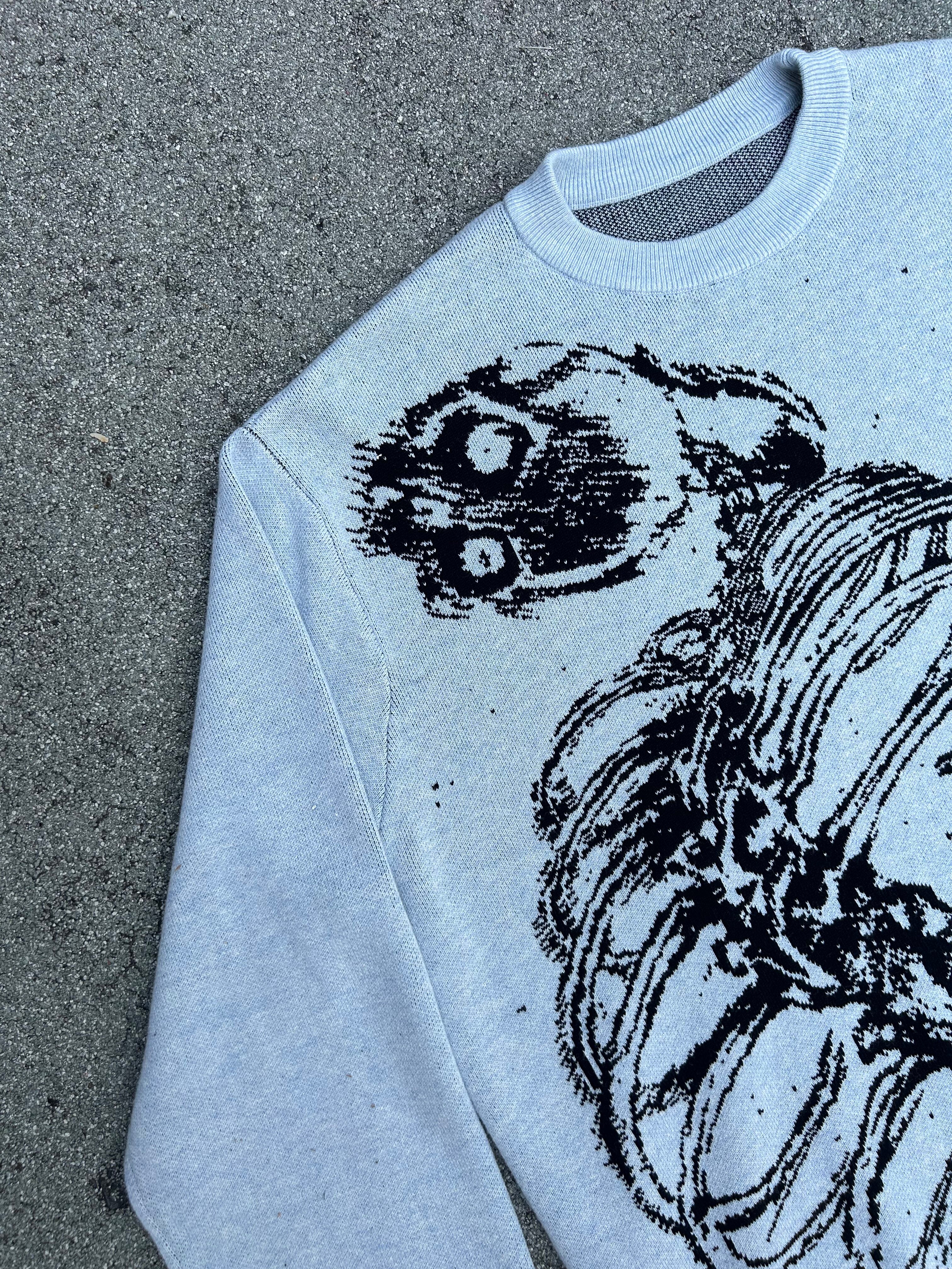 "Rumbling" Knit Gray