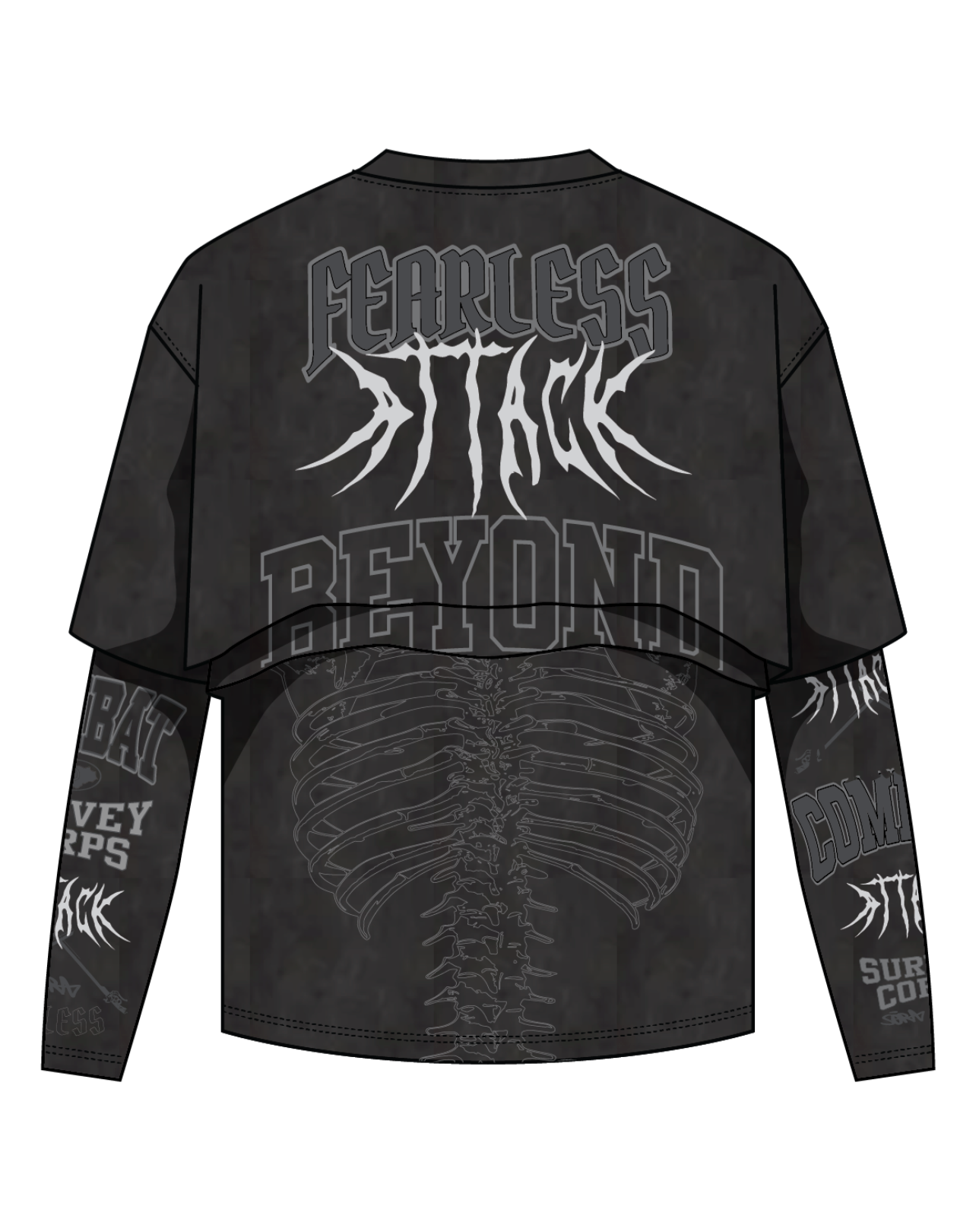 "Attack" Long-sleeve