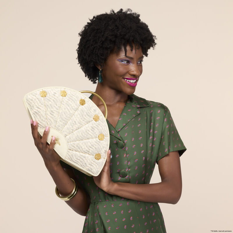 Bridgerton Figural Fan Handbag