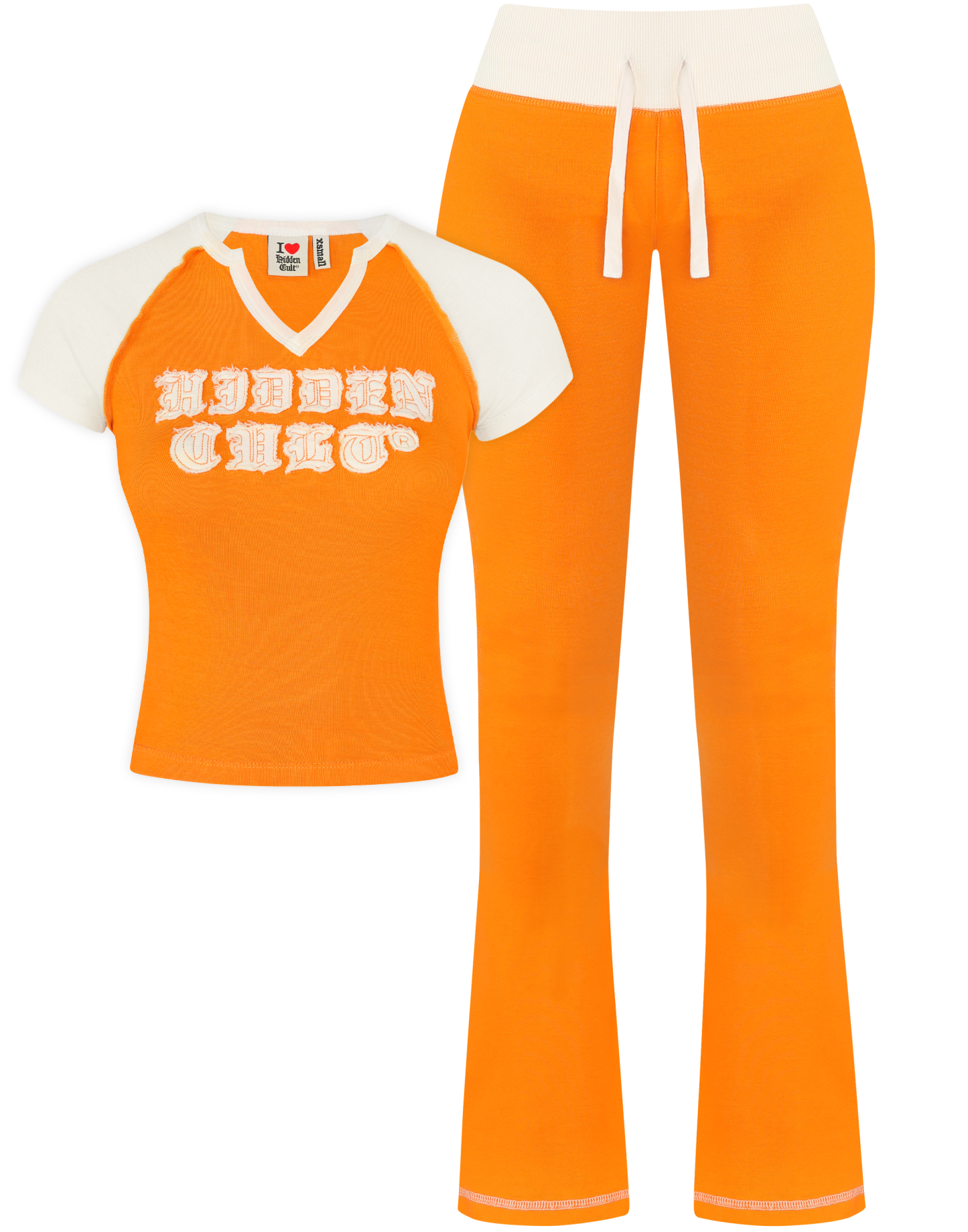 HIDDEN CULT? Creamsicle Raglan Set