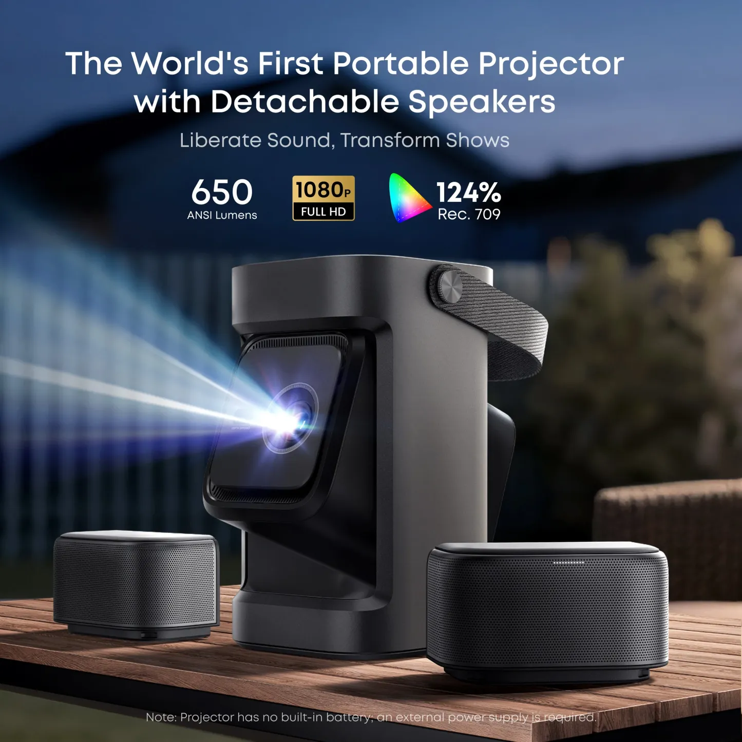 soundcore Nebula P1 | World's First Portable Projector with Detachable Speakers
