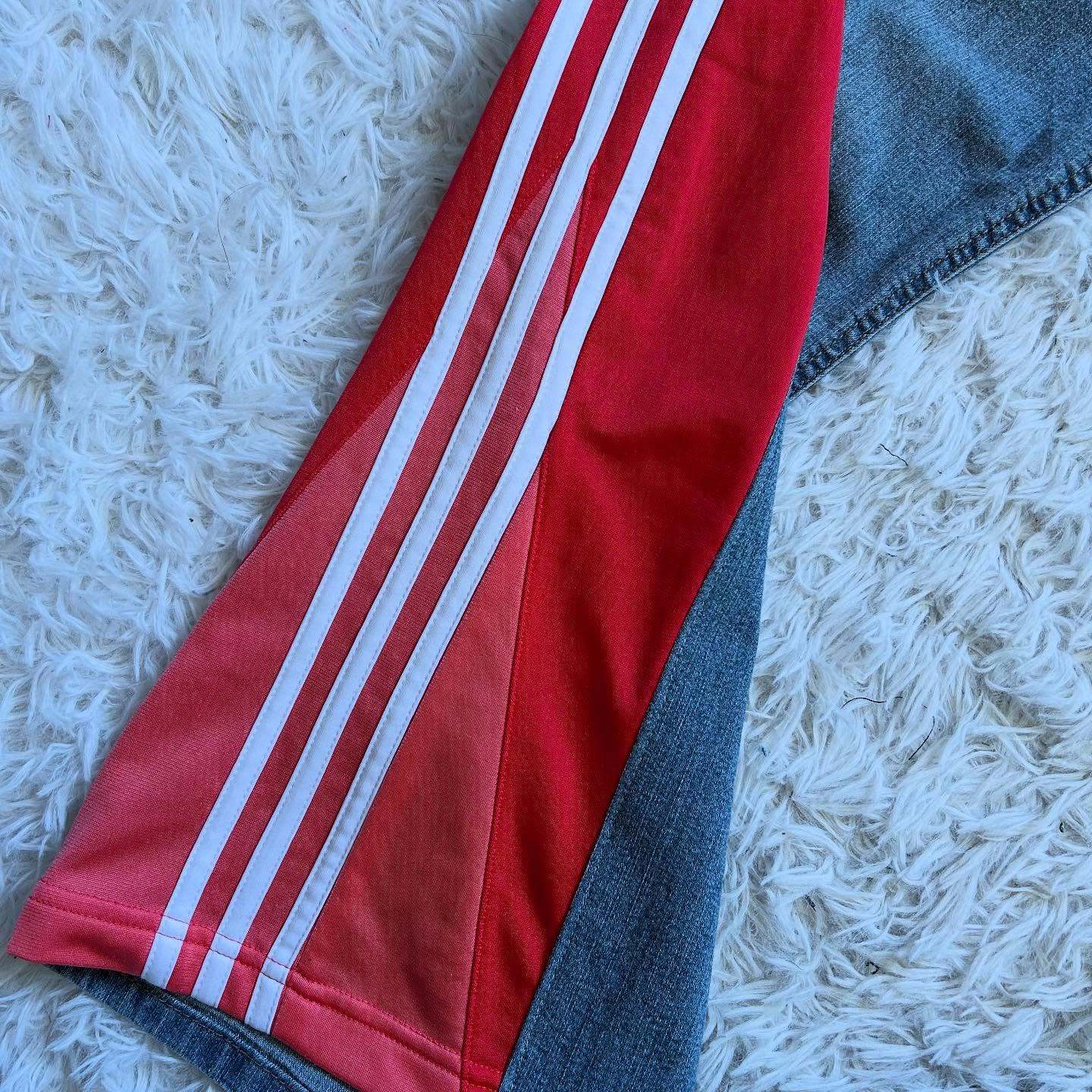 [Copy]Wide-leg patchwork high jeans