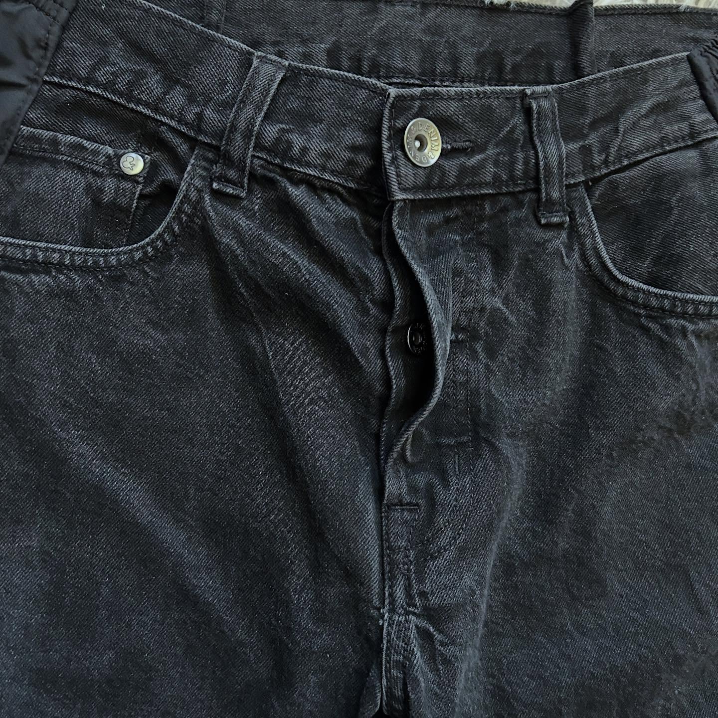 [Copy][Copy][Copy][Copy][Copy][Copy][Copy]Wide-leg patchwork high jeans