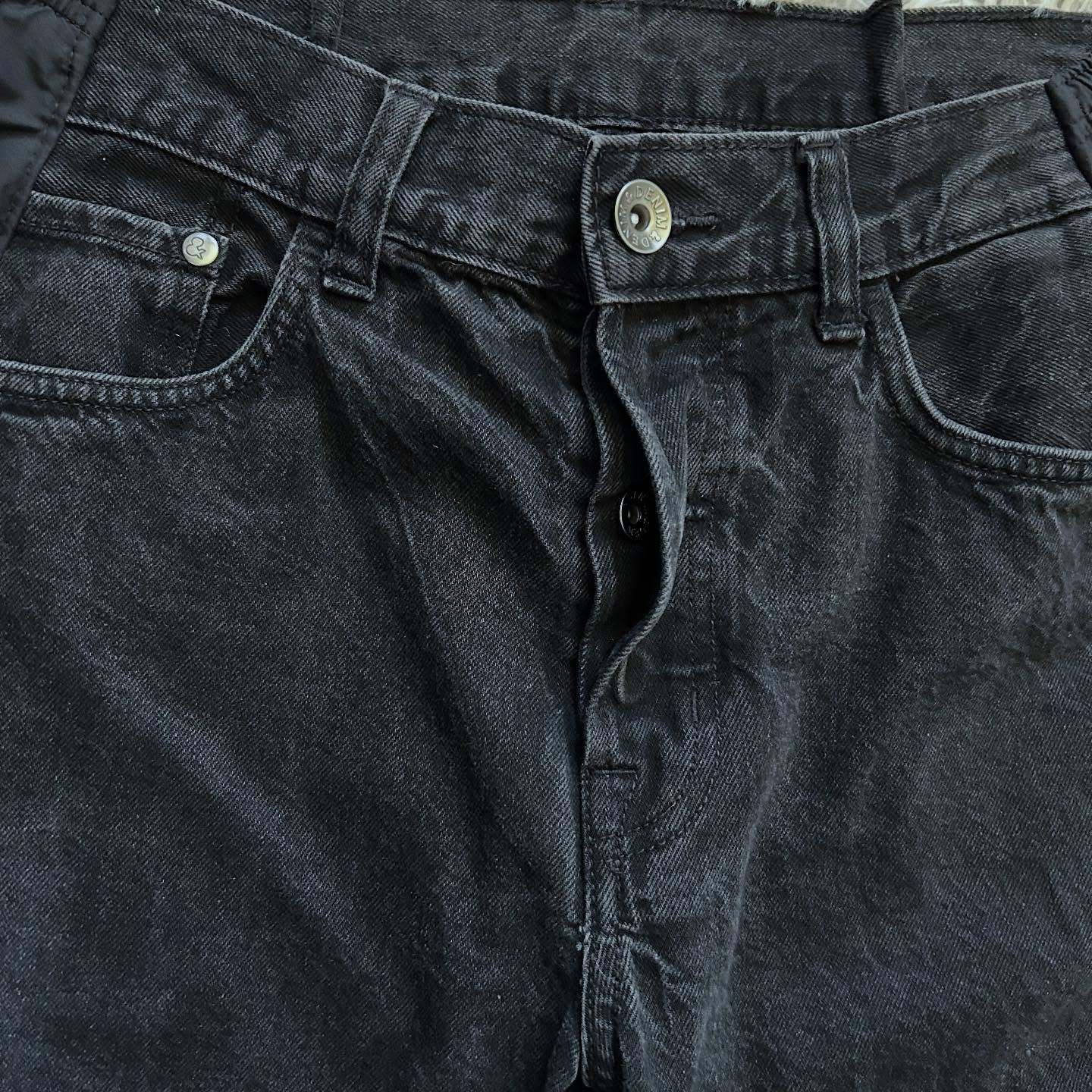 [Copy][Copy][Copy][Copy][Copy][Copy][Copy]Wide-leg patchwork high jeans