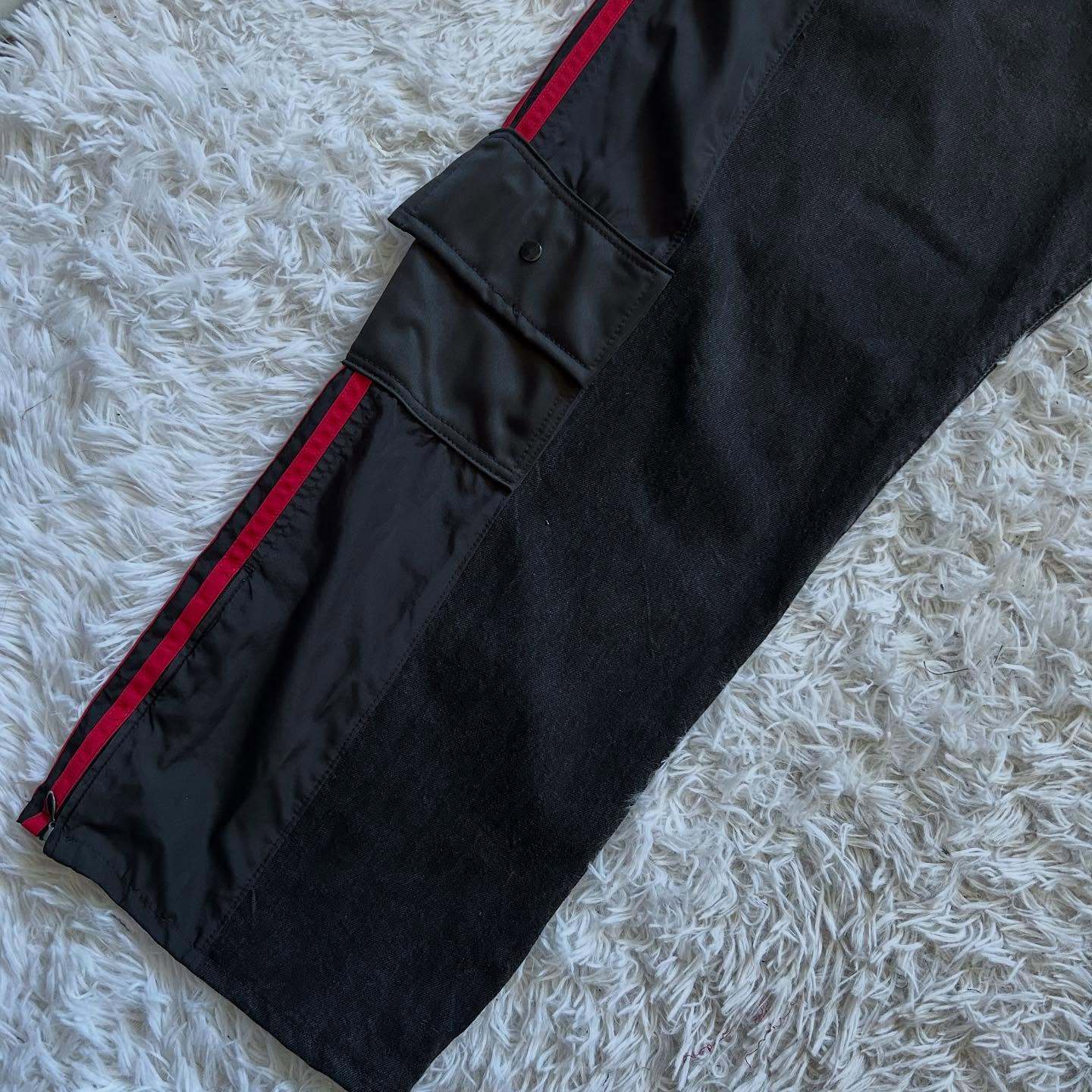 [Copy][Copy][Copy][Copy][Copy][Copy][Copy]Wide-leg patchwork high jeans