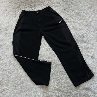 Wide-leg patchwork high jeans