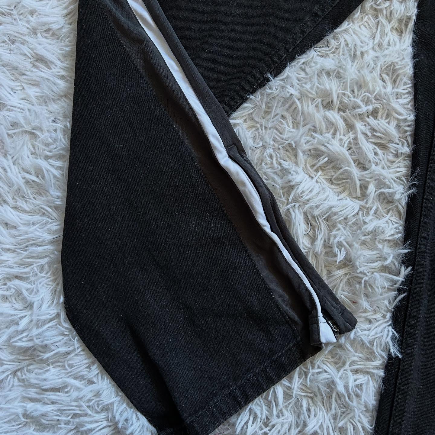 [Copy][Copy][Copy][Copy][Copy][Copy][Copy][Copy]Wide-leg patchwork high jeans