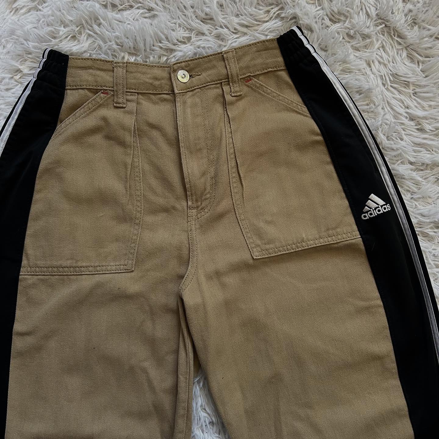 [Copy][Copy][Copy][Copy][Copy][Copy][Copy][Copy][Copy]Wide-leg patchwork high jeans