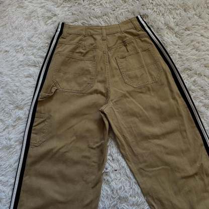 [Copy][Copy][Copy][Copy][Copy][Copy][Copy][Copy][Copy]Wide-leg patchwork high jeans