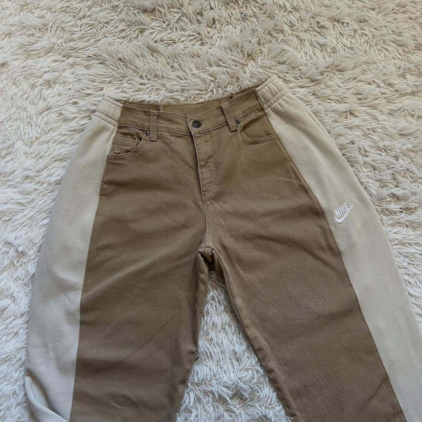 [Copy][Copy][Copy][Copy][Copy][Copy][Copy][Copy][Copy][Copy][Copy]Wide-leg patchwork high jeans