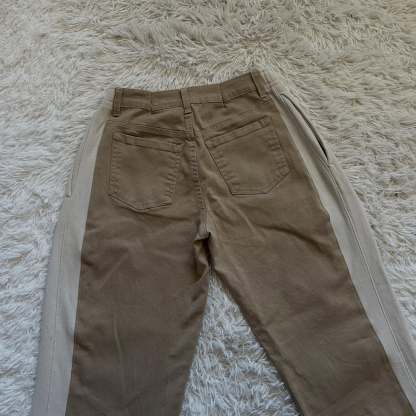 [Copy][Copy][Copy][Copy][Copy][Copy][Copy][Copy][Copy][Copy][Copy]Wide-leg patchwork high jeans