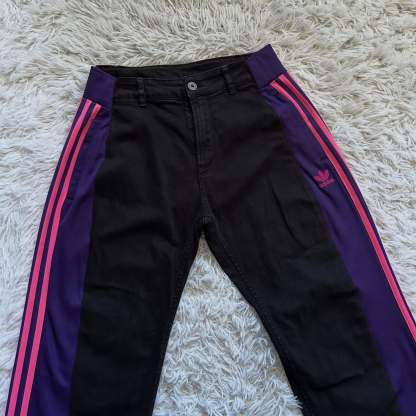 [Copy][Copy][Copy][Copy][Copy][Copy][Copy][Copy][Copy][Copy][Copy][Copy][Copy][Copy]Wide-leg patchwork high jeans