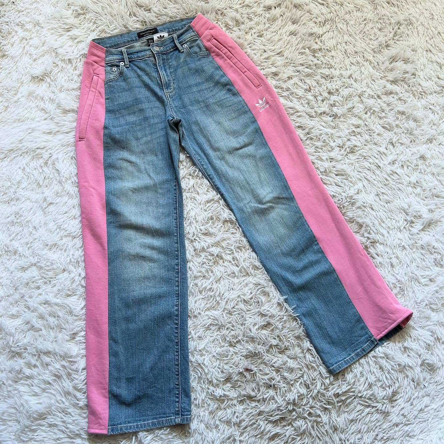 [Copy][Copy][Copy][Copy][Copy][Copy][Copy][Copy][Copy][Copy][Copy][Copy][Copy][Copy][Copy]Wide-leg patchwork high jeans