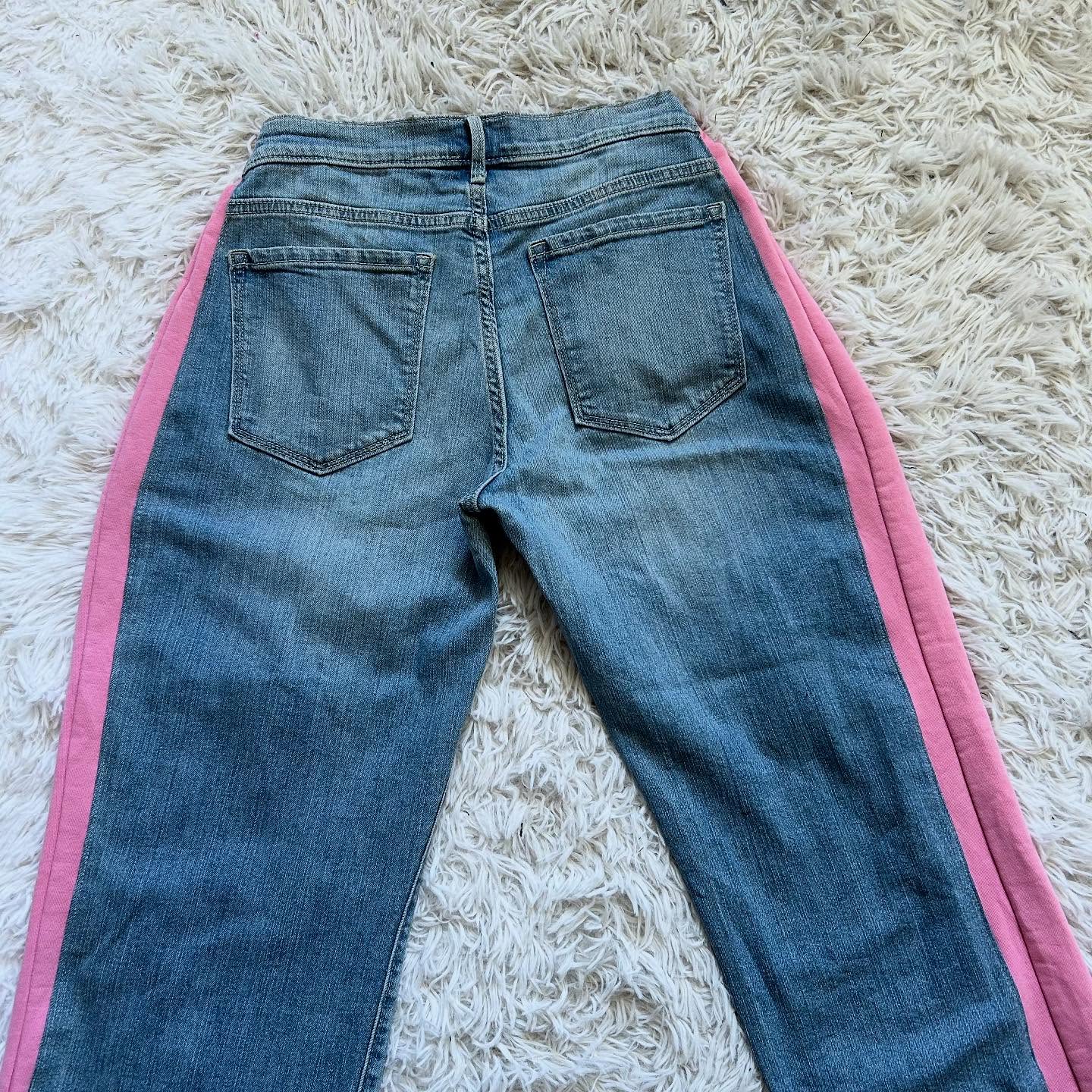 [Copy][Copy][Copy][Copy][Copy][Copy][Copy][Copy][Copy][Copy][Copy][Copy][Copy][Copy][Copy]Wide-leg patchwork high jeans