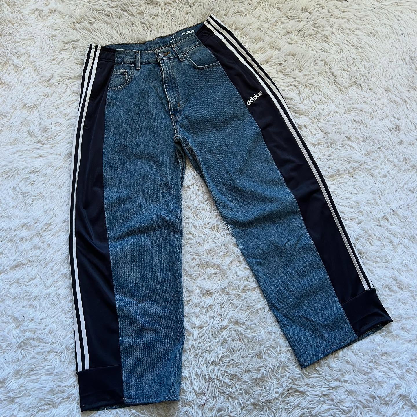 [Copy][Copy][Copy][Copy][Copy][Copy][Copy][Copy][Copy][Copy][Copy][Copy][Copy][Copy][Copy][Copy]Wide-leg patchwork high jeans