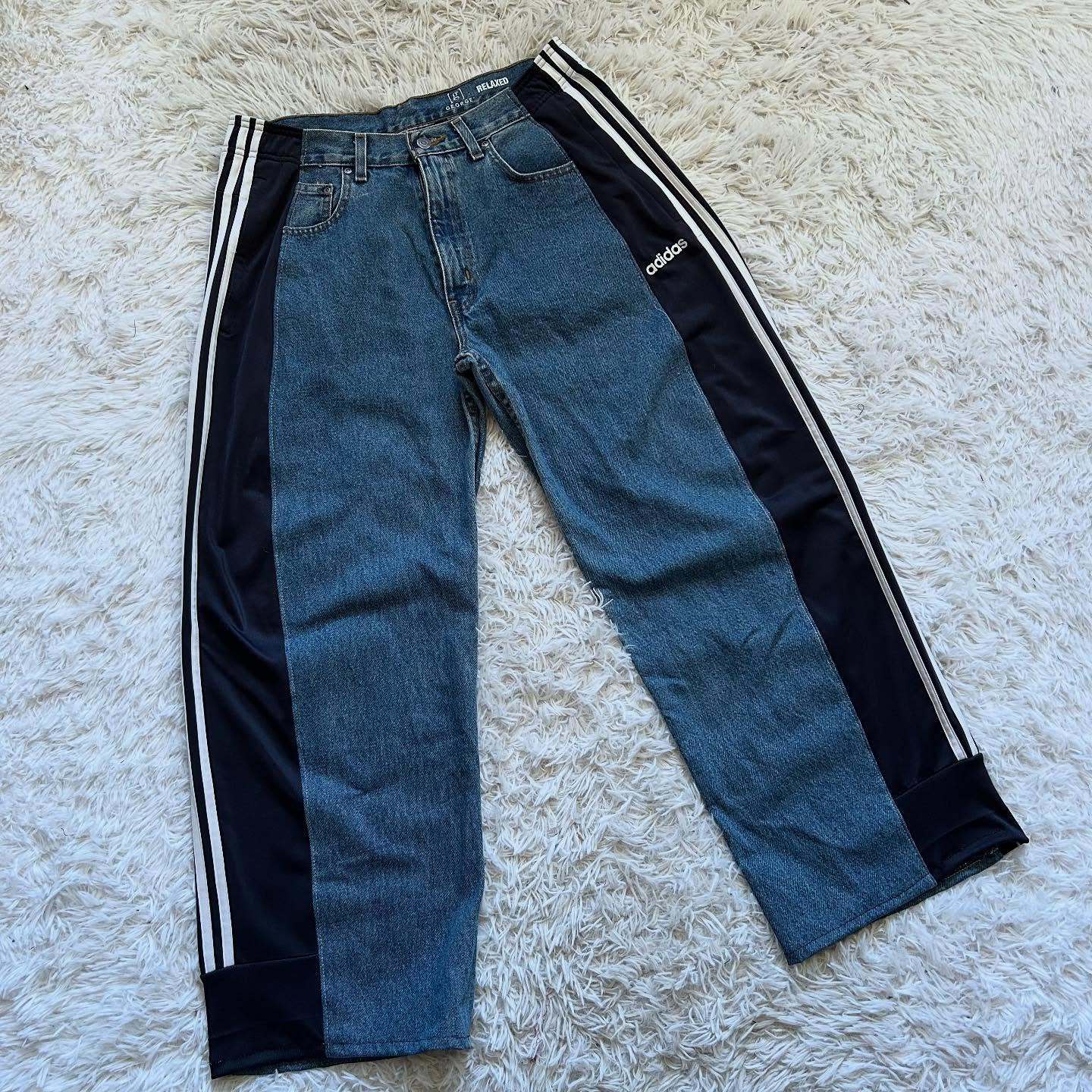 [Copy][Copy][Copy][Copy][Copy][Copy][Copy][Copy][Copy][Copy][Copy][Copy][Copy][Copy][Copy][Copy]Wide-leg patchwork high jeans