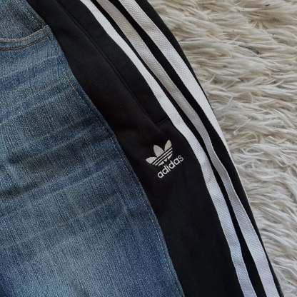 [Copy][Copy][Copy][Copy][Copy][Copy][Copy][Copy][Copy][Copy][Copy][Copy][Copy][Copy][Copy][Copy][Copy][Copy][Copy]Wide-leg patchwork high jeans