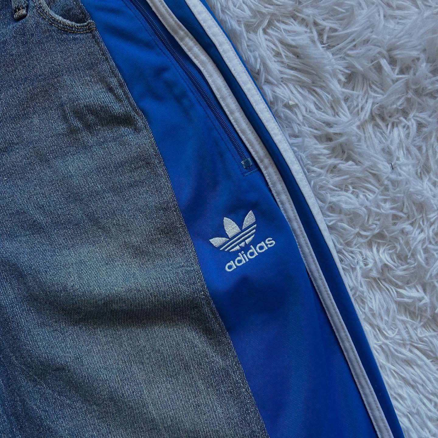 Wide-leg patchwork high jeans