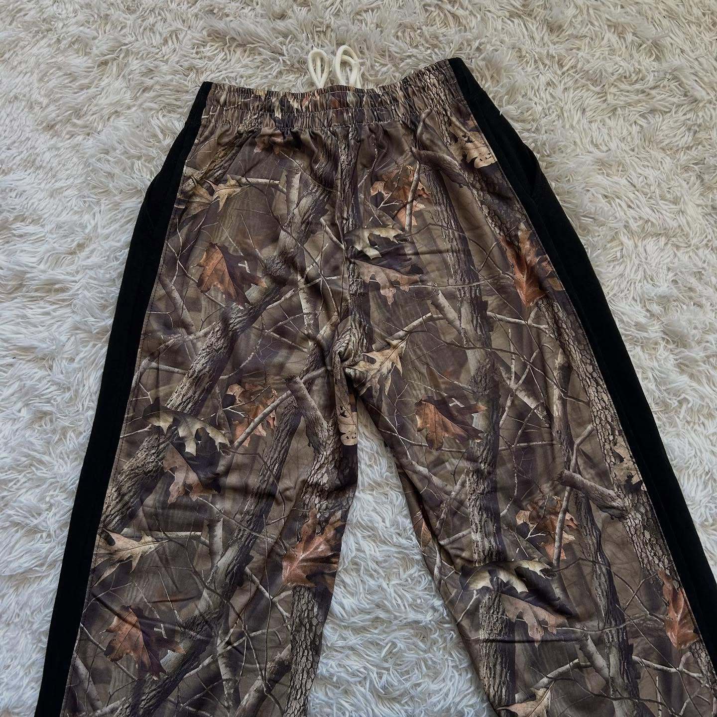 Wide-leg patchwork pants