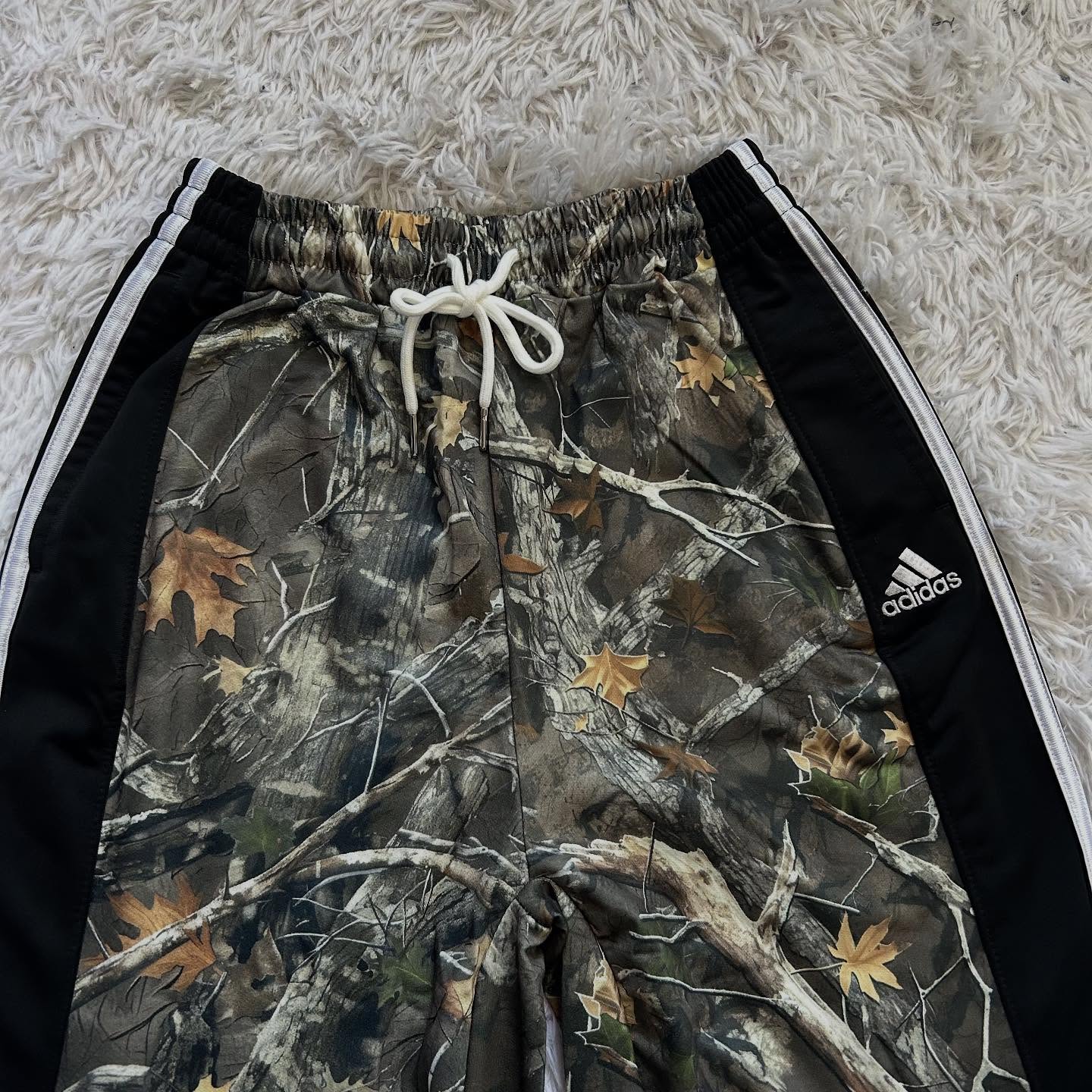 Wide-leg patchwork pants