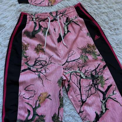 [Copy][Copy][Copy]Wide-leg patchwork pants