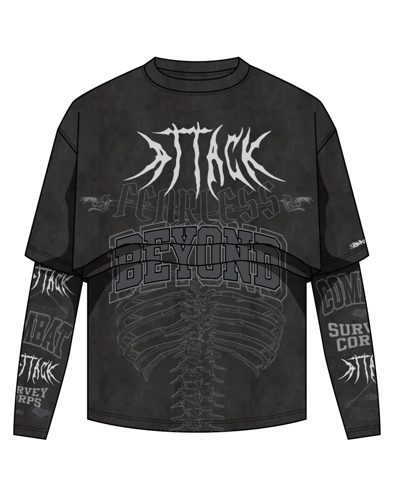 "Attack" Long-sleeve
