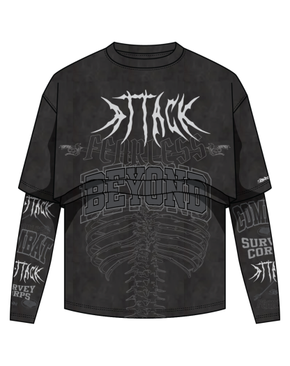 "Attack" Long-sleeve
