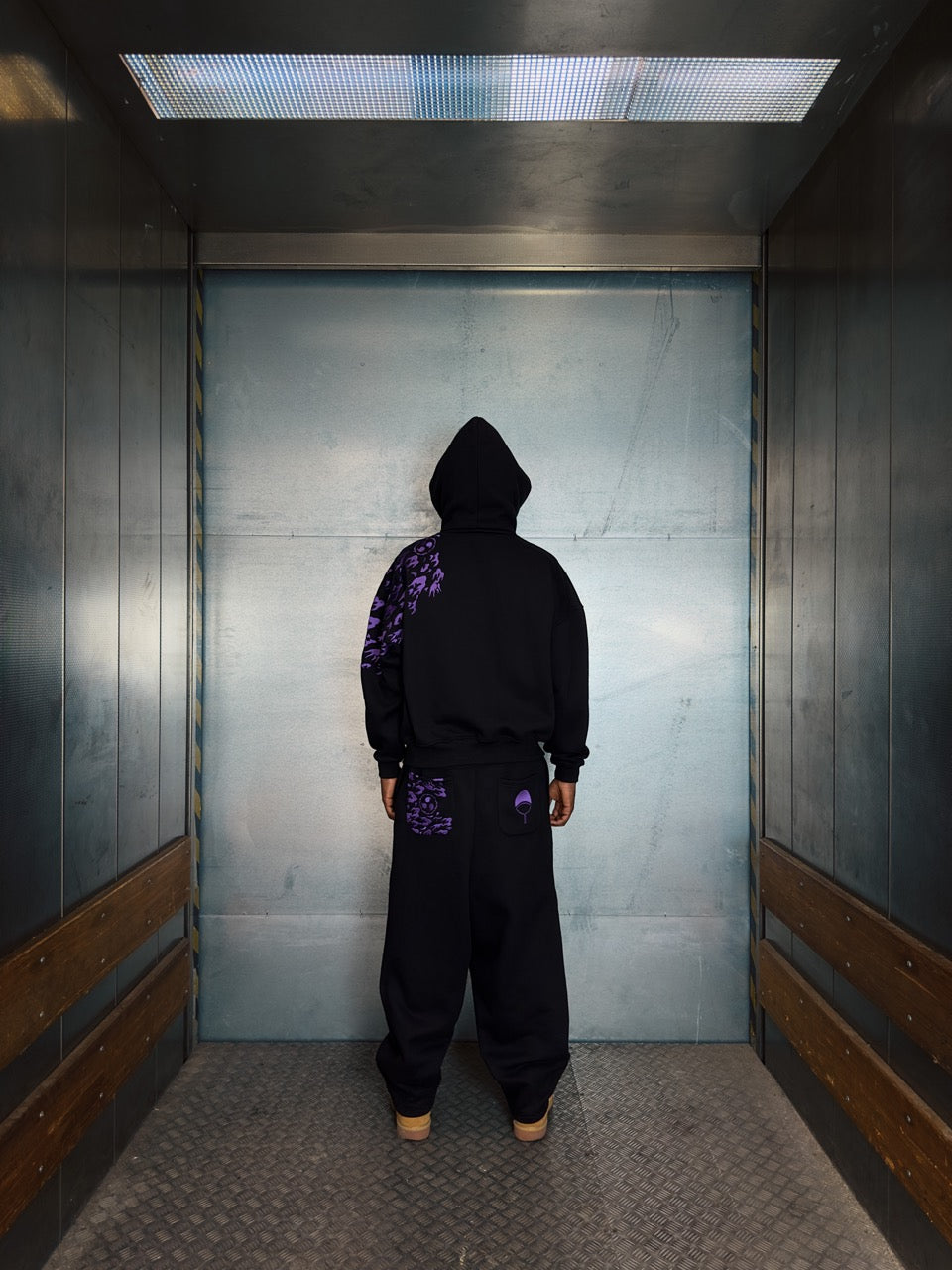 "SASUKE UCHIHA X CURSE MARKS" BALACLAVA ZIP HOODIE