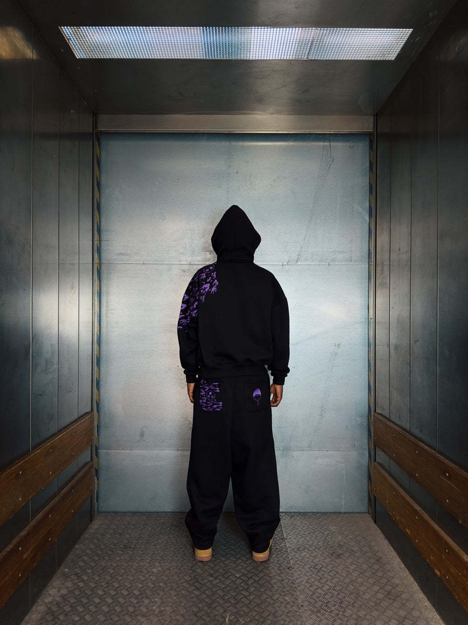 "SASUKE UCHIHA X CURSE MARKS" BALACLAVA ZIP HOODIE