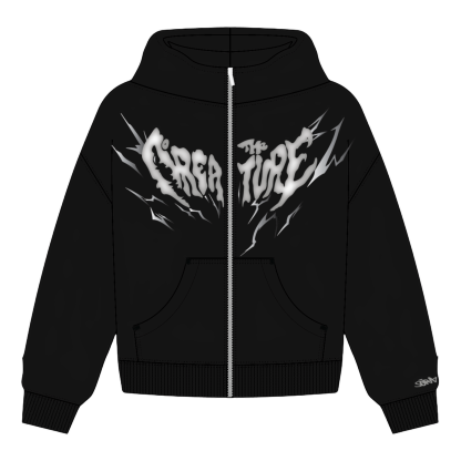 "Creature" Zip-Up Hoodie
