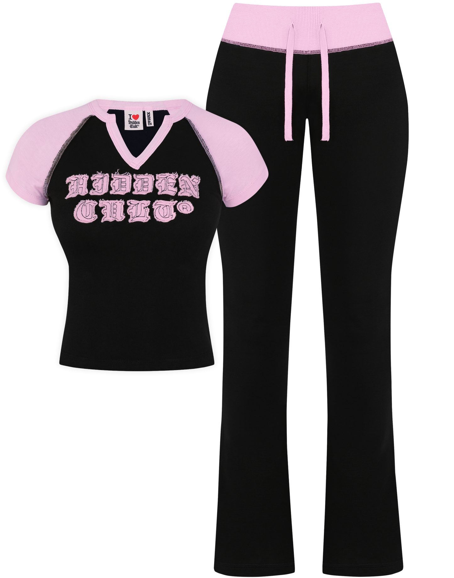 HIDDEN CULT? Licorice Raglan Set