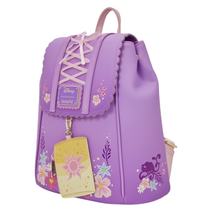 Tangled Rapunzel Exclusive Floral Flap Mini Backpack with Coin Bag
