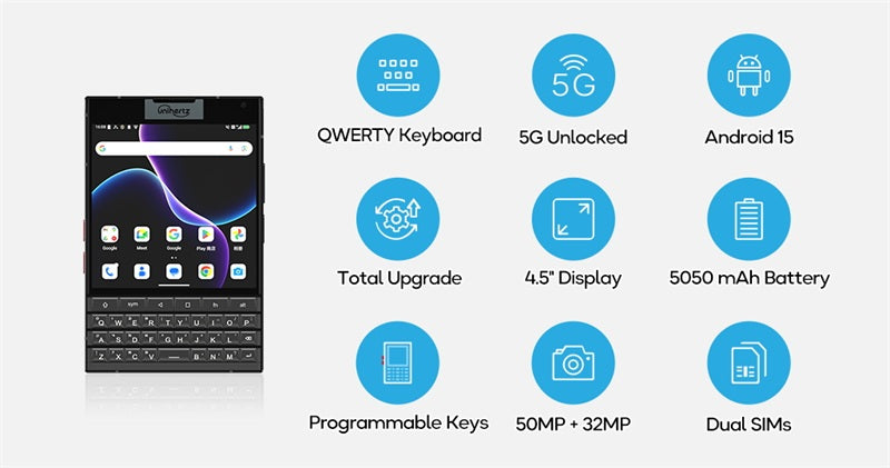 Titan 2 - The Latest 5G QWERTY Physical Keyboard Smartphone Features