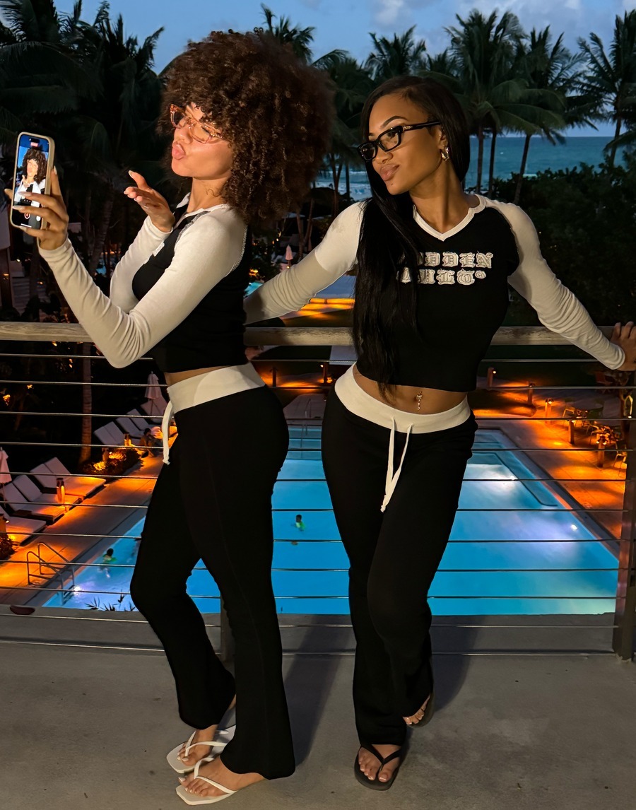 HIDDEN CULT? Monochrome Longsleeve Raglan Set