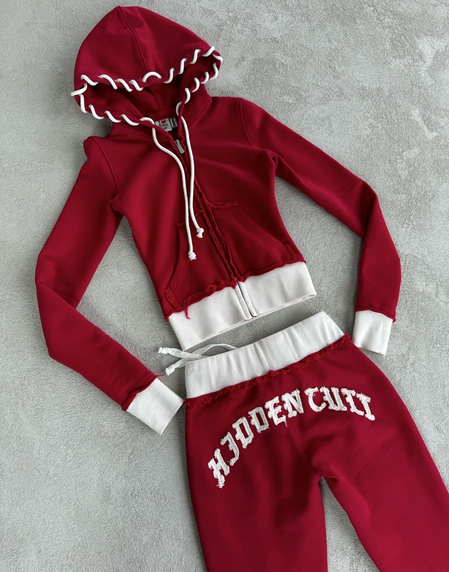 HIDDEN CULT? Inca Scarlet Zip Hoodie