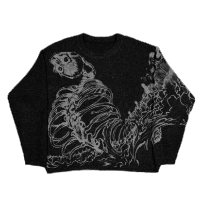 "Rumbling" Knit Black