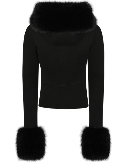 Nebula Jet Black Zip Hoodie