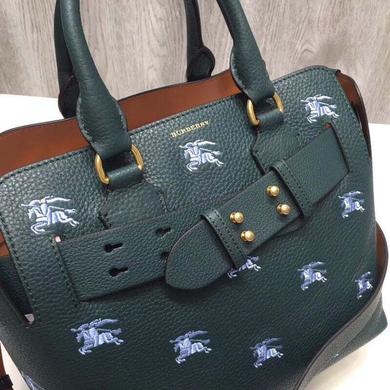 BB The Small Equestrian Knight Top Handle Belt Bag Green For Women, Bags 14in/36cm