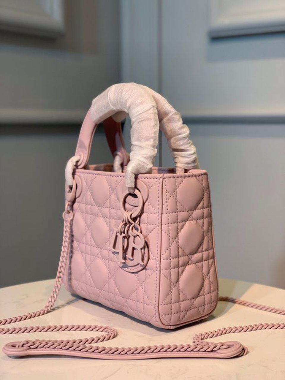 DI Mini Lady Bag Pink For Women 6.5in/17cm CD M0505SLOI